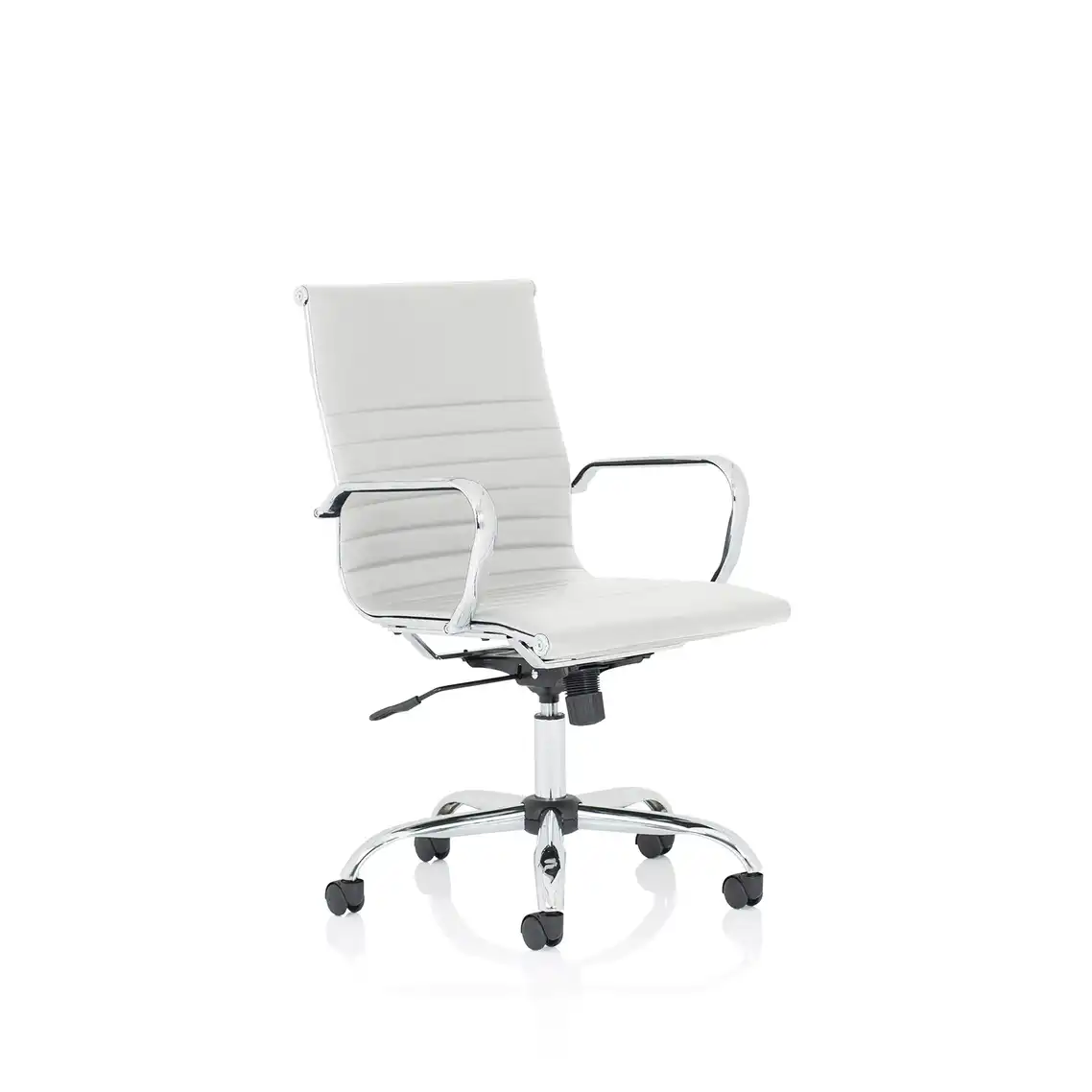White Leather Office Chairs