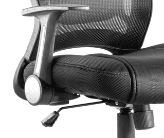 Zeus Medium Mesh Back Task Operator Office Chair with Arms